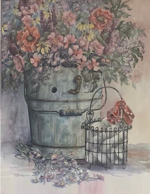 Flower Basket by Kathleen Ledeker, Image 1.
