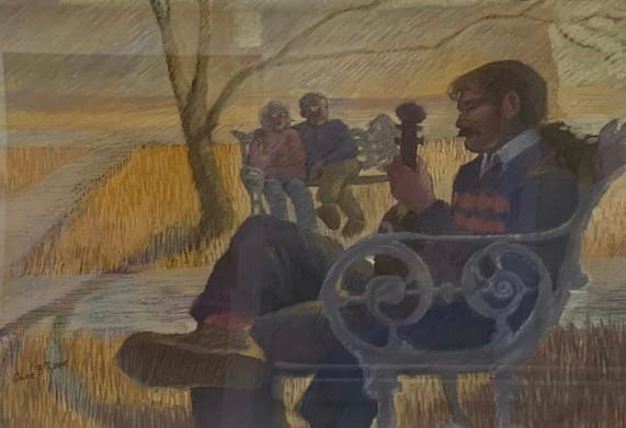 Plaza Restaurant by Anne Rowe 