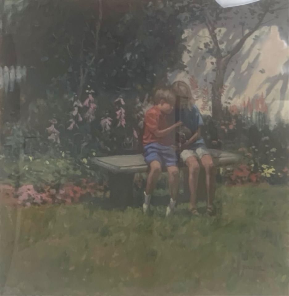 Kids on a Bench by Phil Starke 
