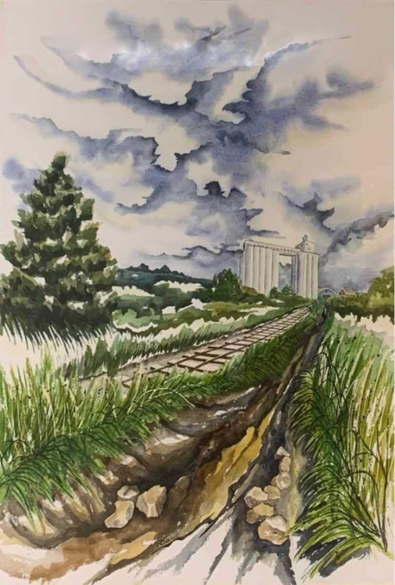 Landscape With Elevator by Ronald Hosie, Image 1.