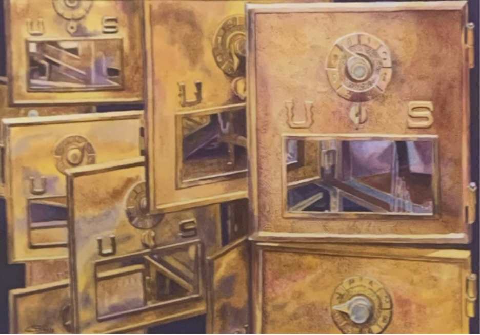 Post Office Boxes by Carol Davis, Image 1.