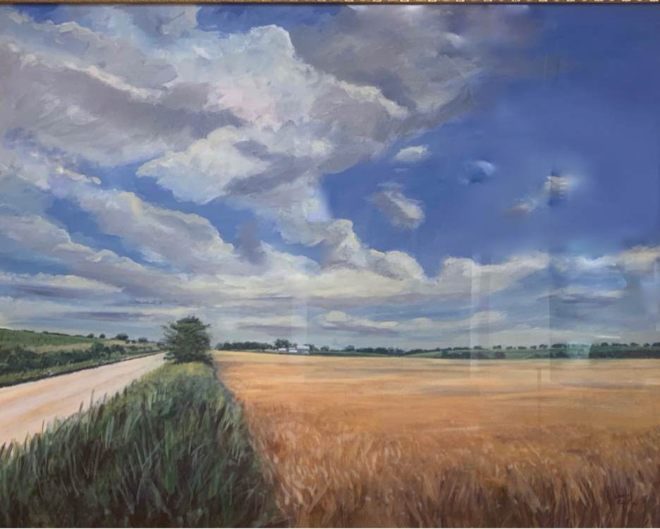 Wheatfield Near Stull by Louis Copt 