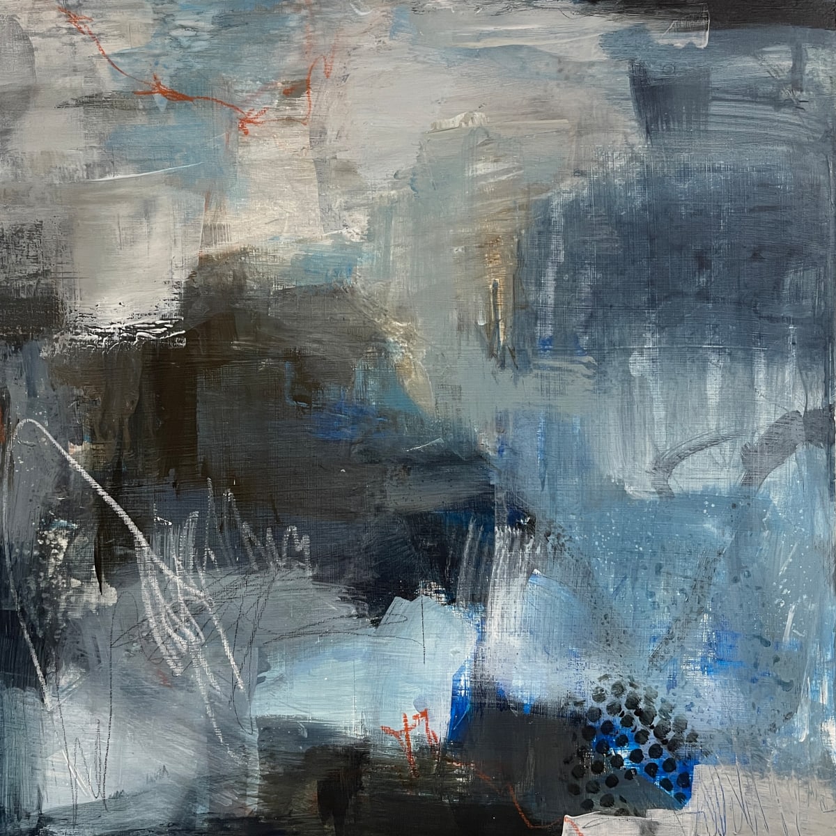 Blue Abstract II by Kelly Dillard 