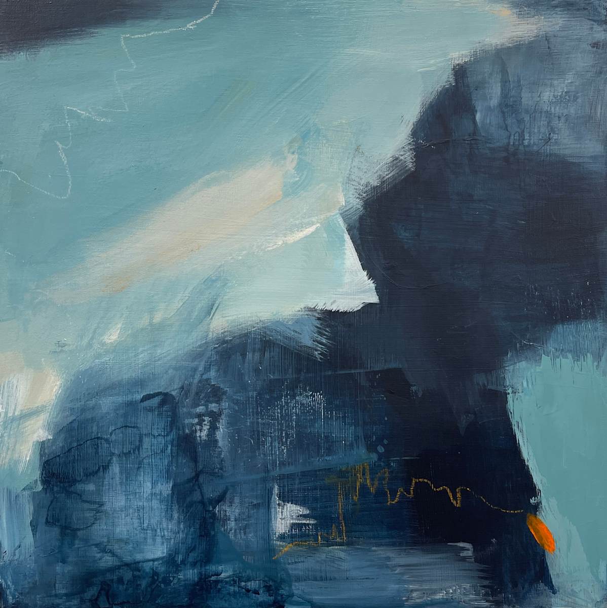 Blue Abstract IV by Kelly Dillard, Image 1.