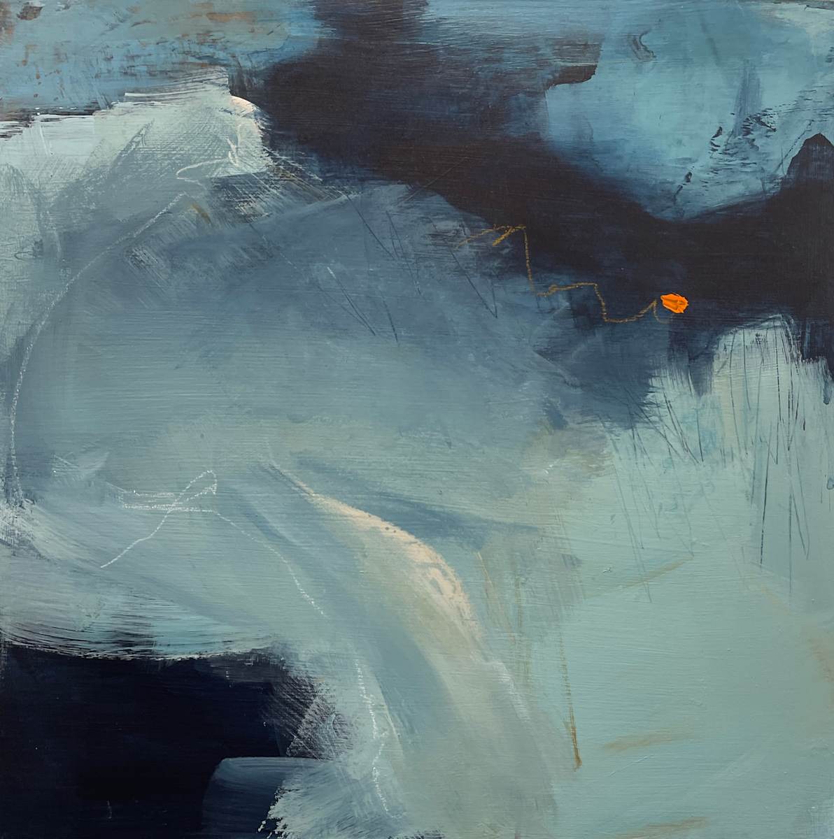 Blue Abstract VII by Kelly Dillard 