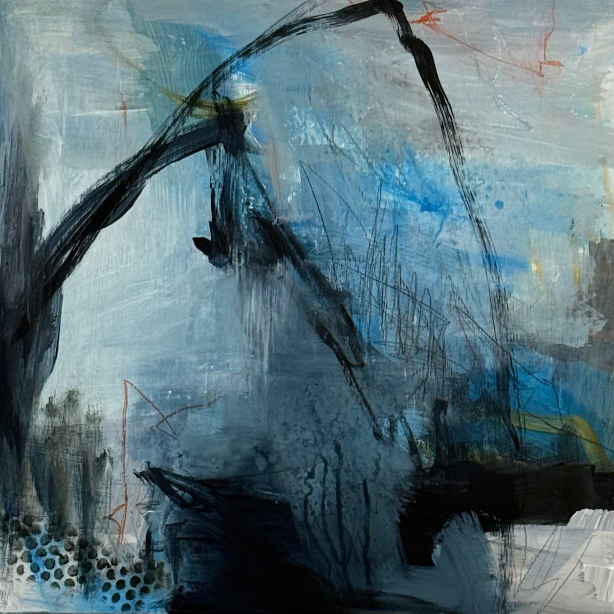 Blue Abstract III by Kelly Dillard, Image 4.