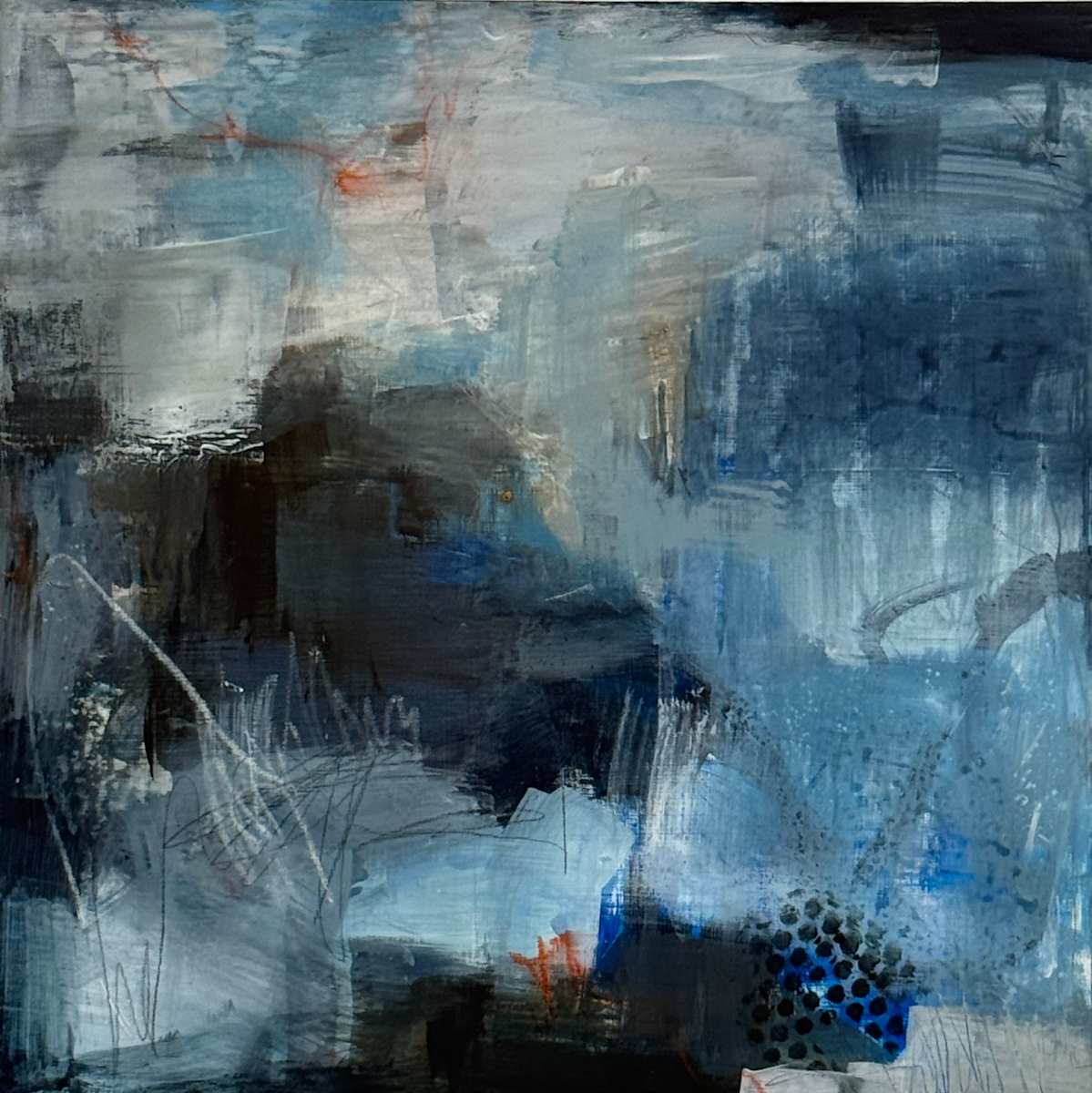 Blue Abstract II by Kelly Dillard 