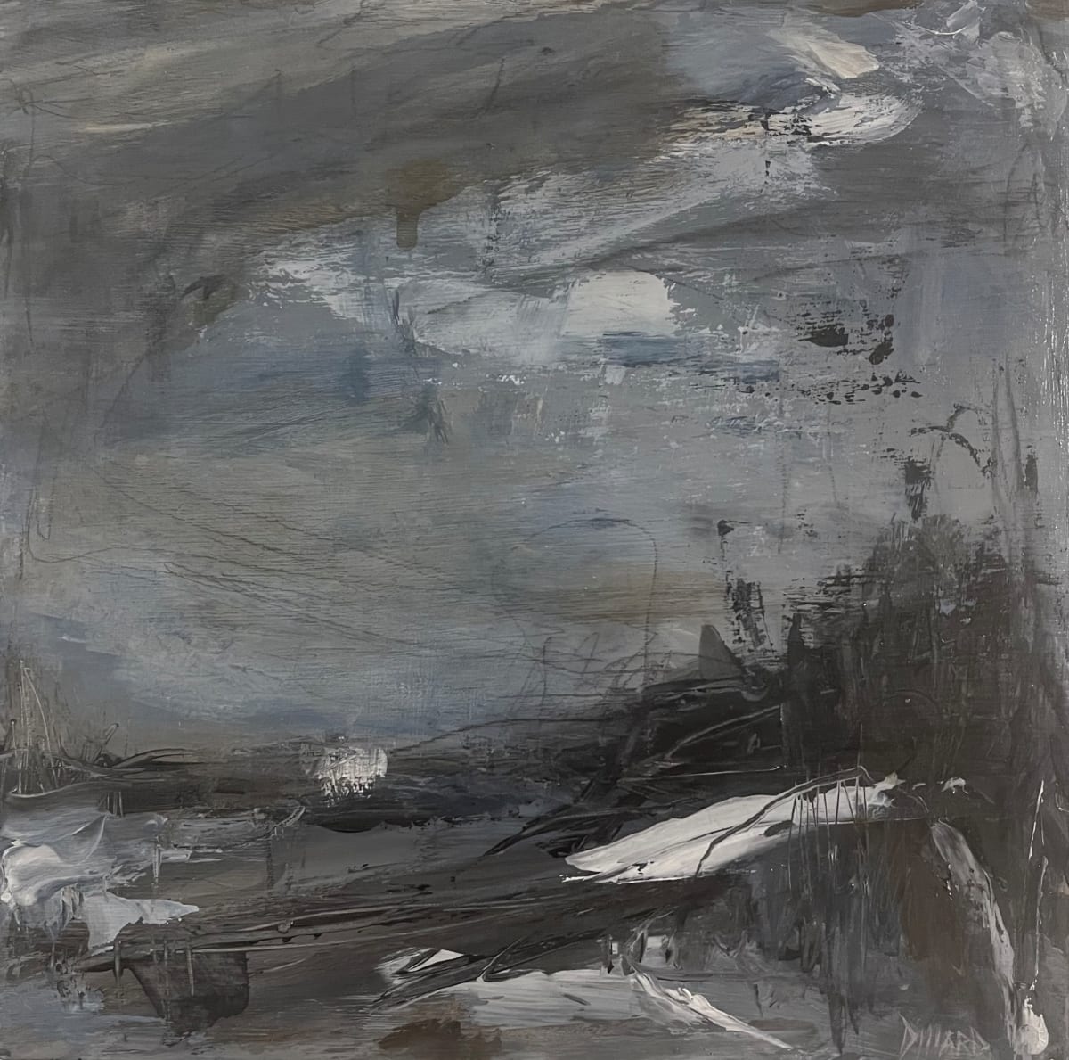 Winter Landscape in Blue II by Kelly Dillard, Image 1.