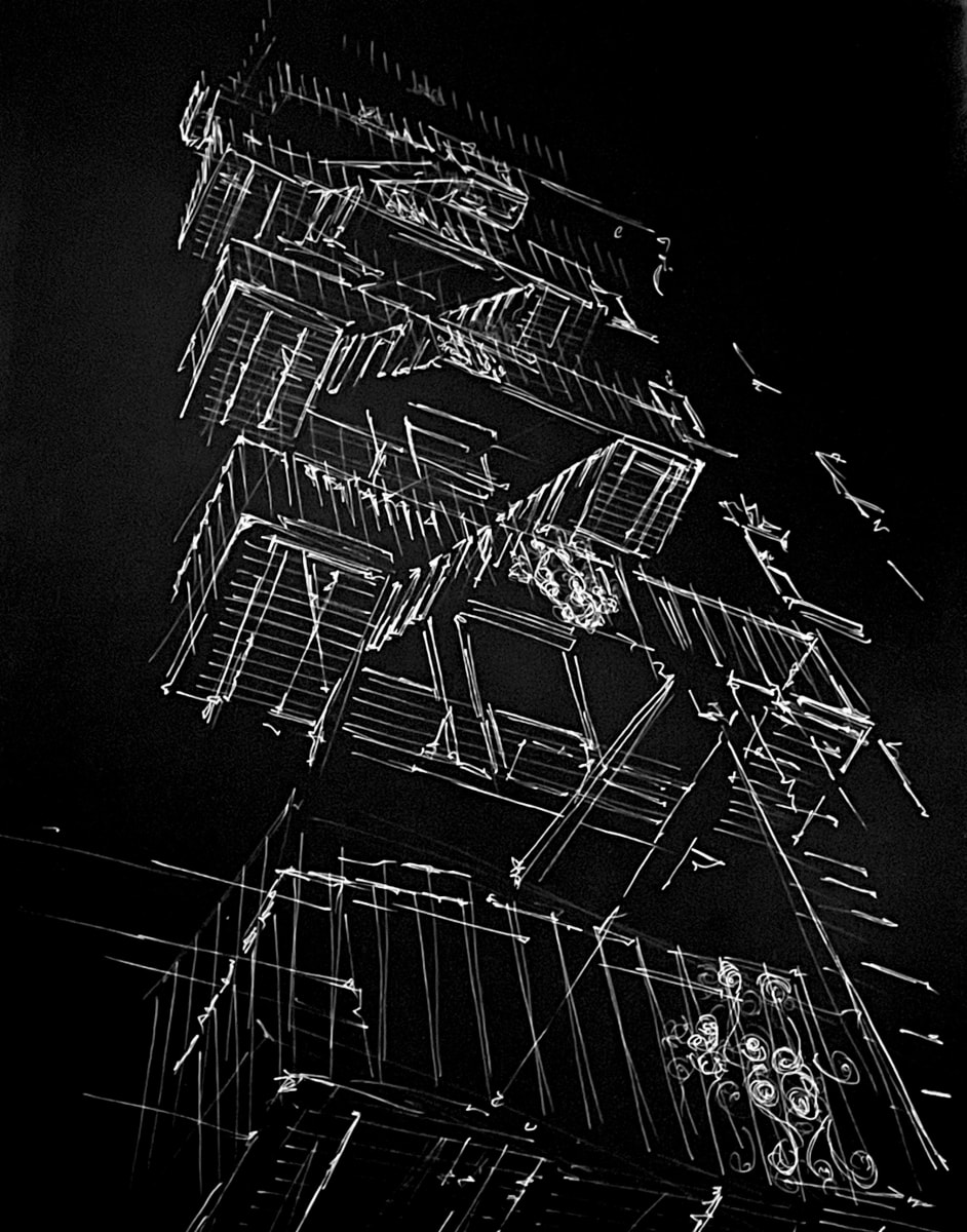Fire Escape - II by Helen Dennis Studio, Image 1.
