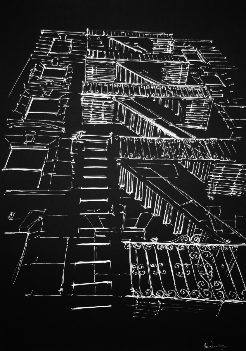 Fire Escape, NYC 1/50 by Helen Dennis 