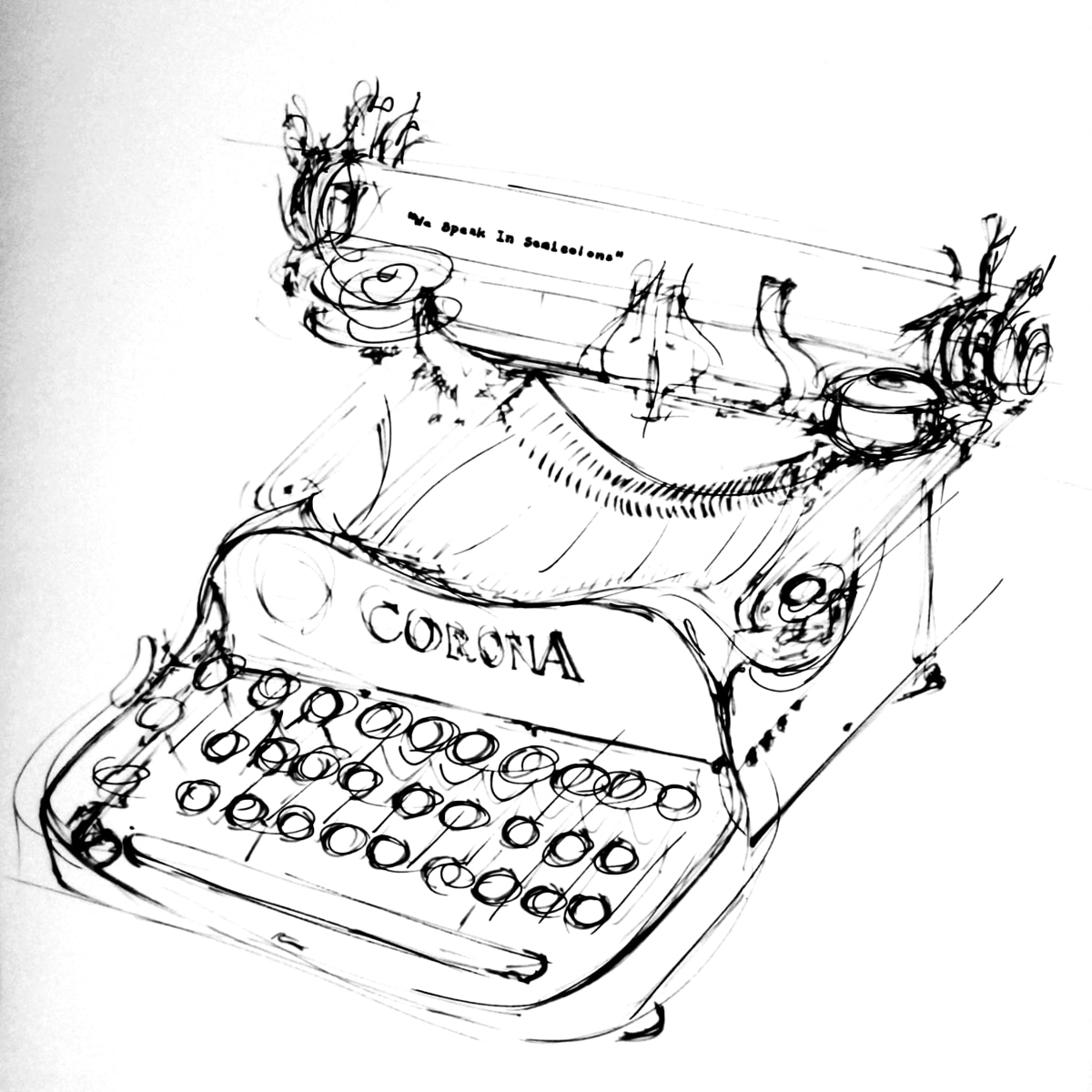 Typewriter 1/50 by Helen Dennis Studio 