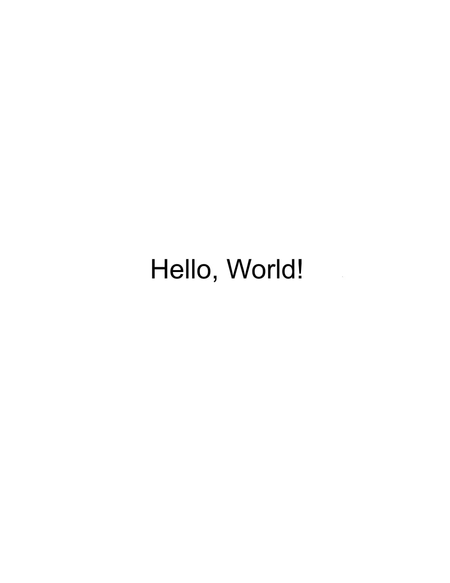 Hello, World! 