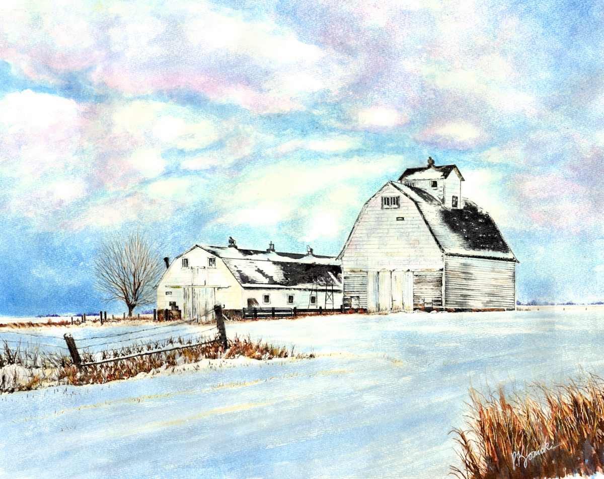 Black & White Barn by Pat Konicki 