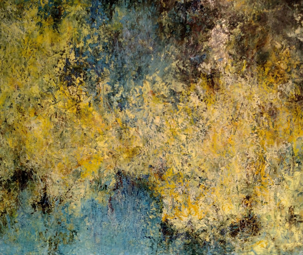 Honeysuckle at the Creek by Mary Mendla 