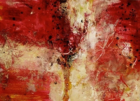 Study in Red, I by Mary Mendla, Image 1.