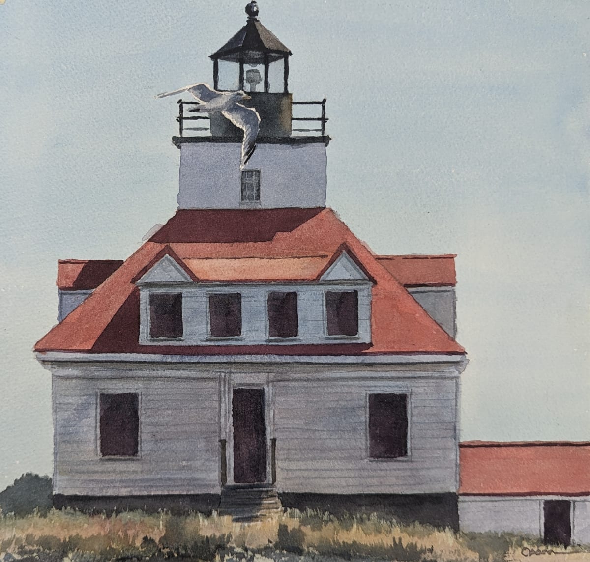 Egg Rock with Gull by Rick Osann Art, Image 1.
