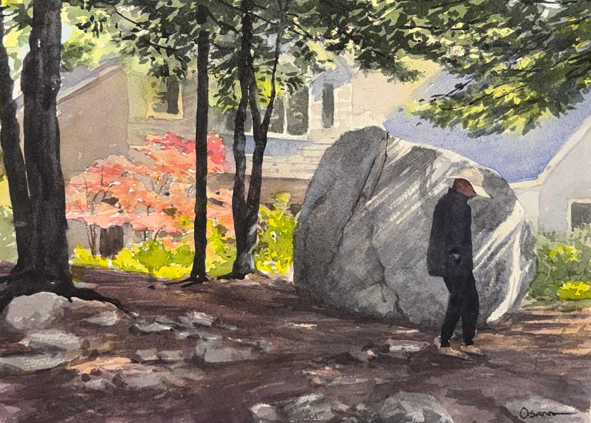 Somes Pond Boulder by Rick Osann Art, Image 1.