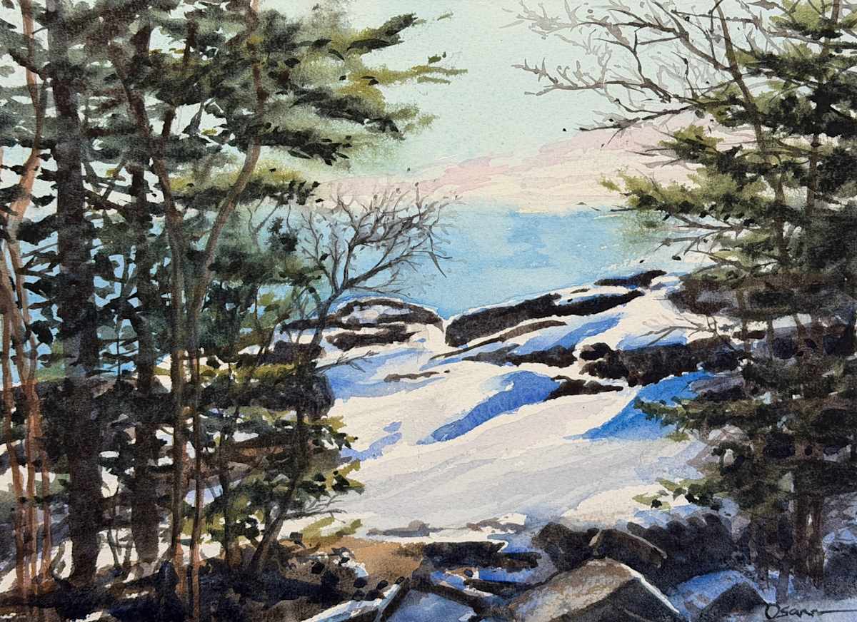 Winter Cliffs by Rick Osann Art, Image 1.