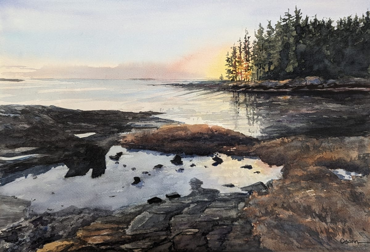 Low Tide Sunset by Rick Osann Art, Image 1.
