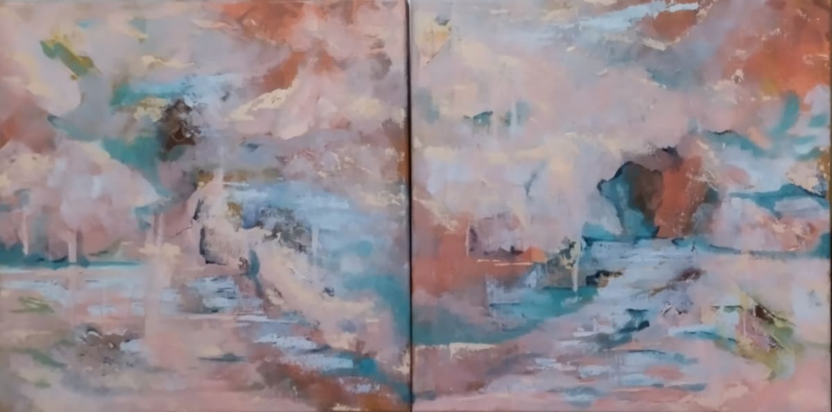 After the rain by Andrea Barlow  Image: Diptych (40cm x 40cm each)