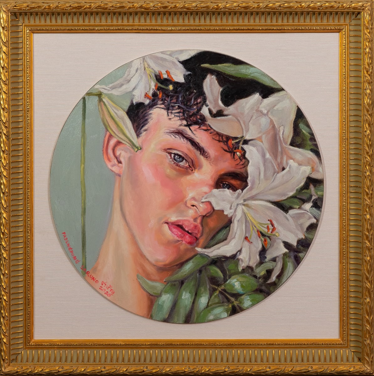 AR117 (Young Man & Lilies) by Padungpong Saruno 