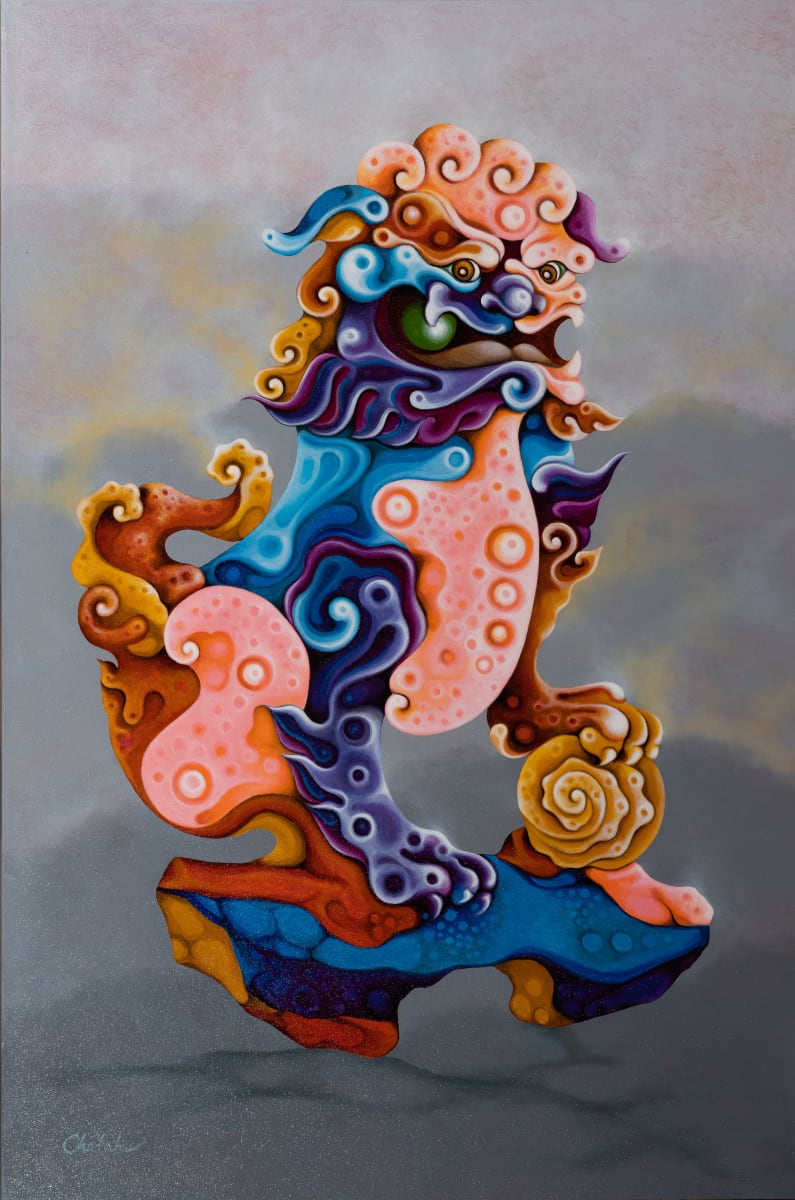 AS108 (สิงโตคู่ 1) by Charat Chaweesuk 