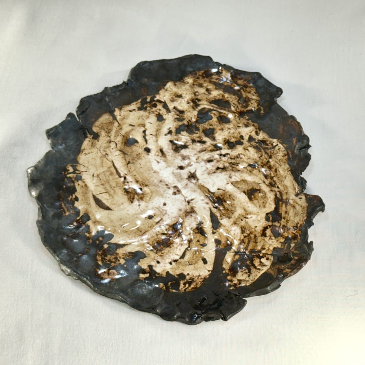 Sea Wrack #1 -- new price by Jennifer K Brown  Image: Unique, hand-built platter. 