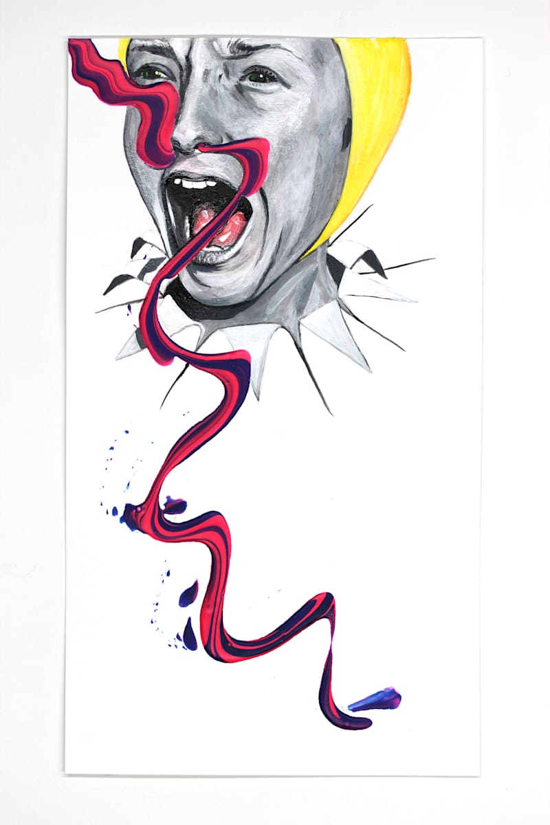 The YouTube Jester/ 61 of 365 Art Quest Series on YouTube by Melodie Provenzano 