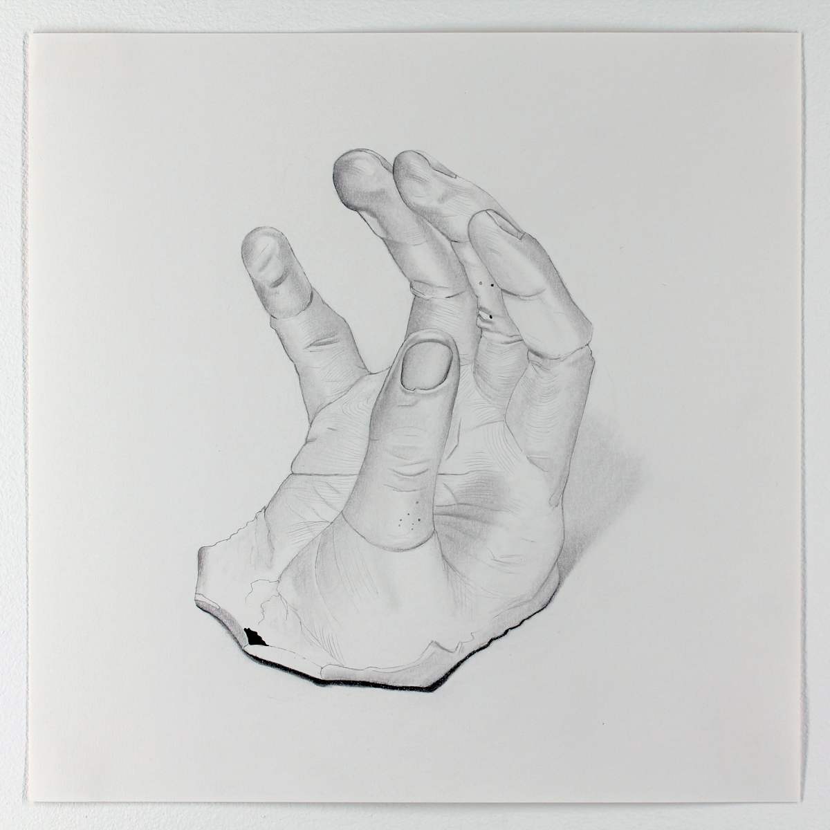 Golden Hand: A Drawing of a Sculpture by USN Student, Jamison, '28 by Melodie Provenzano, Image 1.