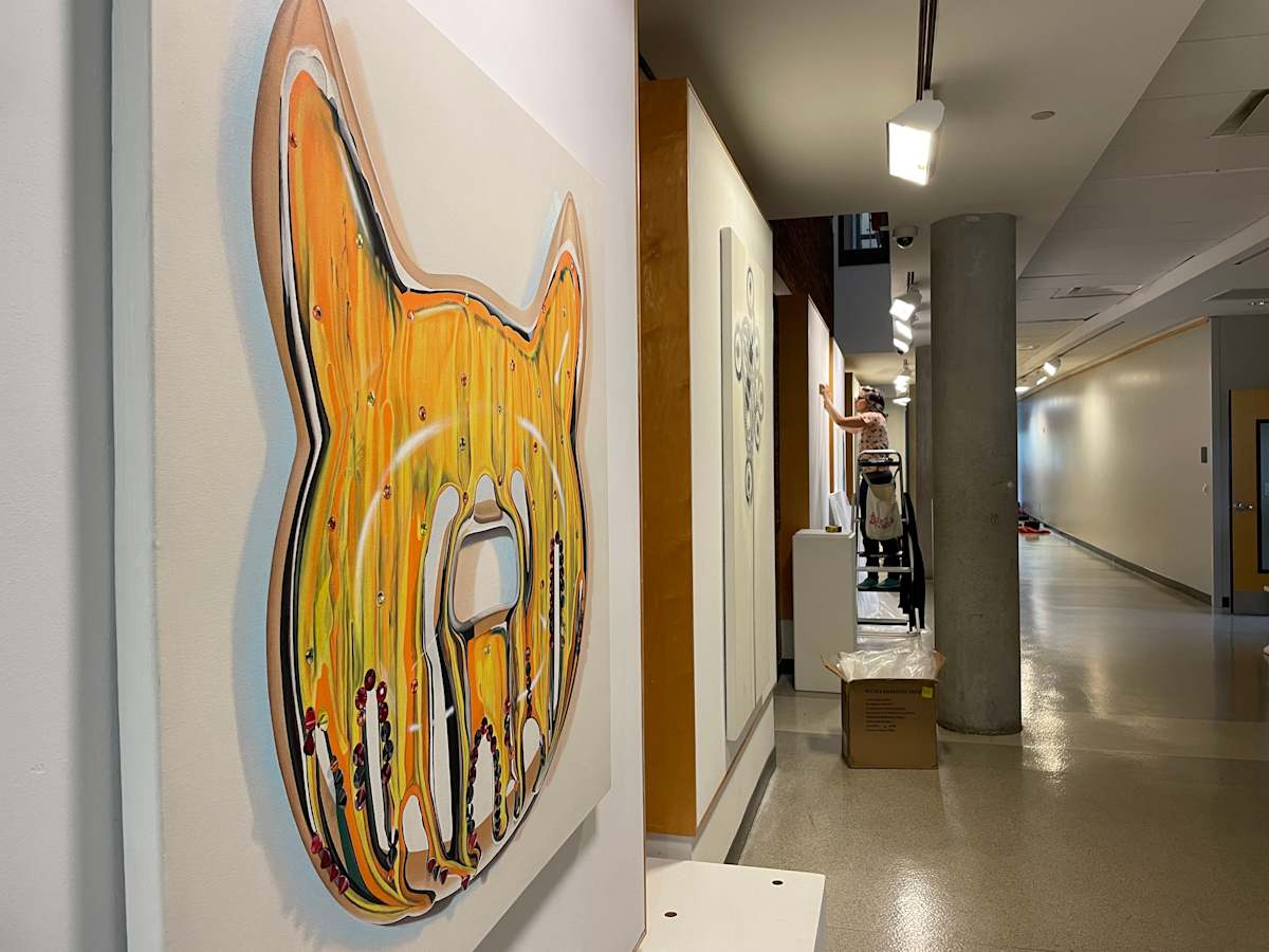 Seeing Oneself in Others, University School of Nashville: Installation Day by Melodie Provenzano, Image 1.