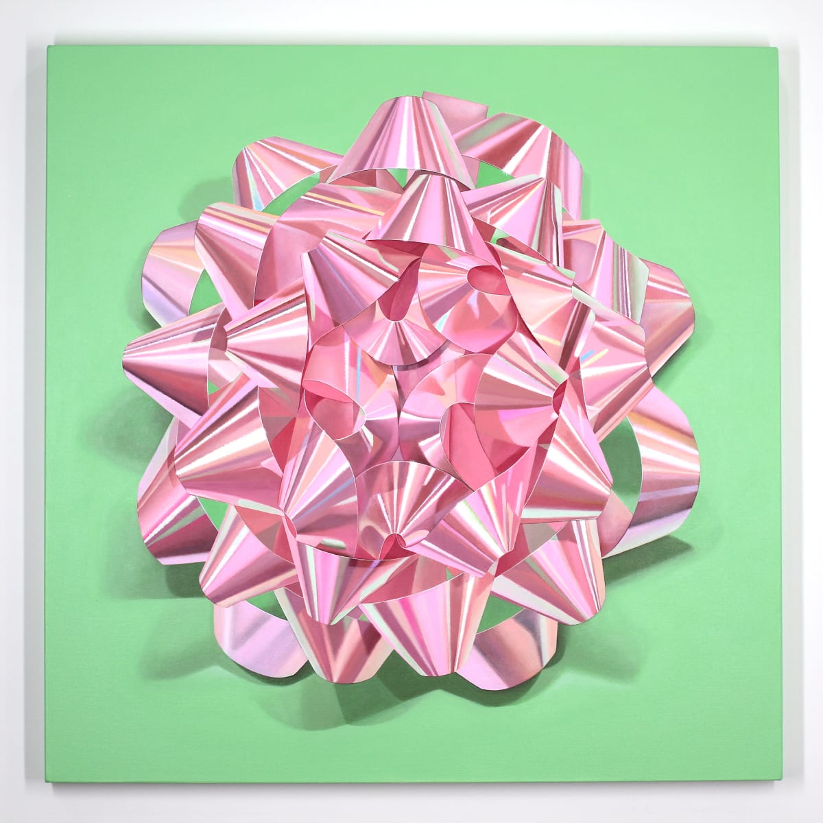 Pink Bow on Green by Melodie Provenzano, Image 1.
