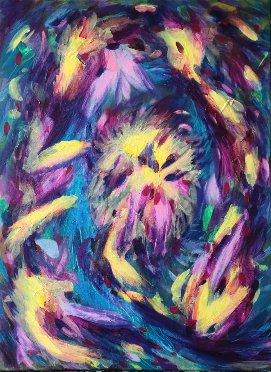 Elucidation by Kelly Andresen  Image: This painting is the moment when your thoughts finally come together and everything becomes clear.