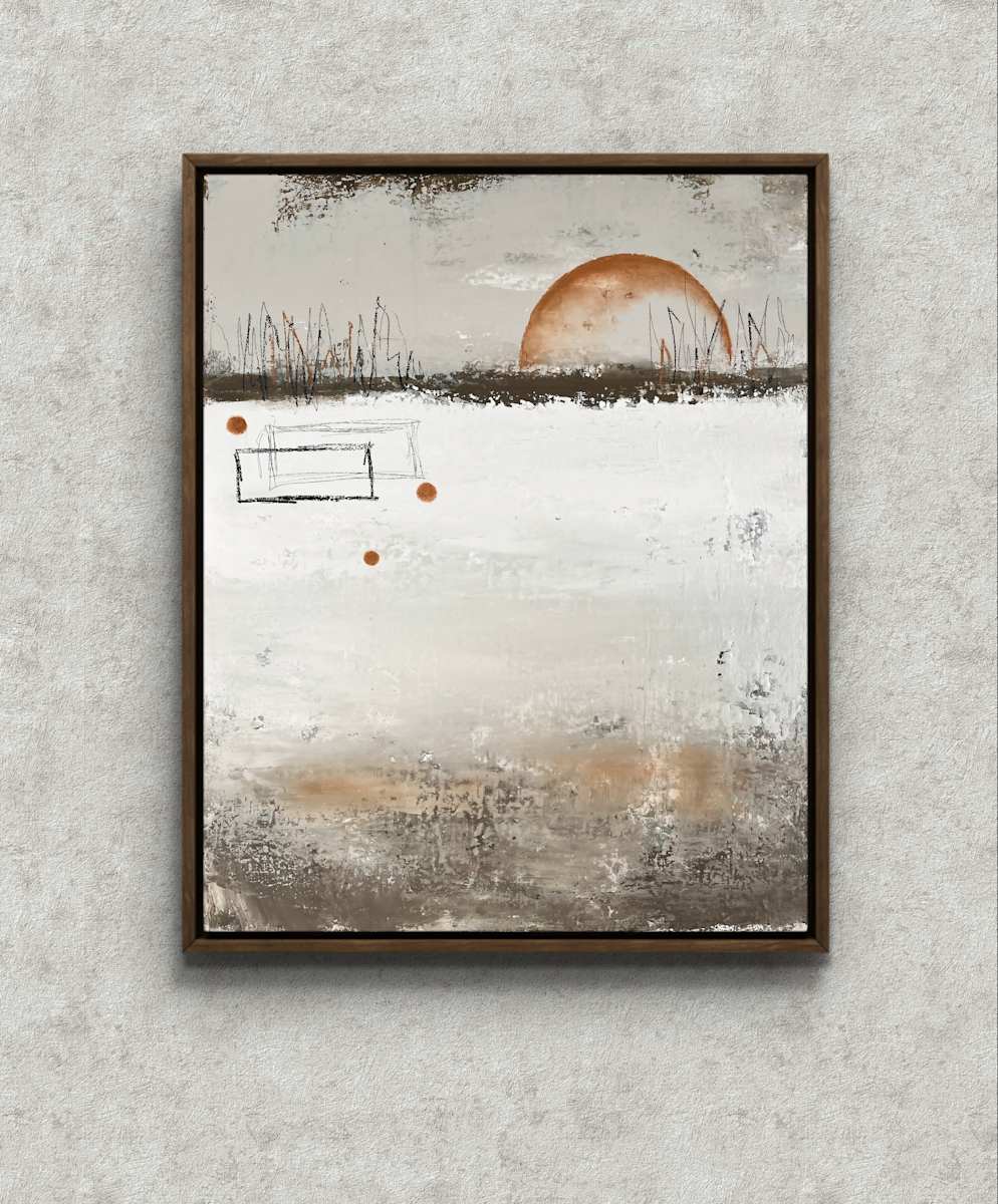 Fieldnotes at Dusk [framed] by Ally Cantrell 
