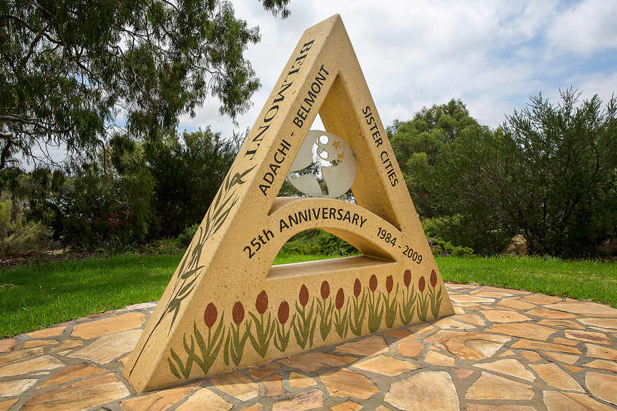 Sister City 25th Anniversary Sculpture by Jahne Rees 