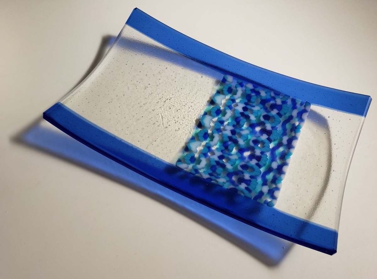 Azure Mosaic plate by Michael "Miguel" Sanchez 