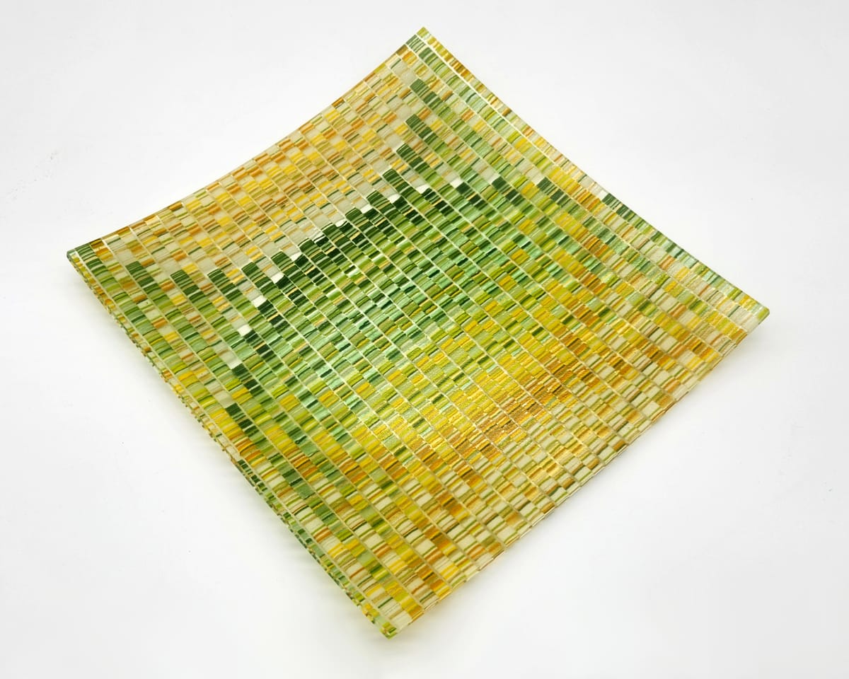 Spring Grass by Michael "Miguel" Sanchez  Image: The transitional Spring colors of grass are visible in the rebounding curves of this piece.
