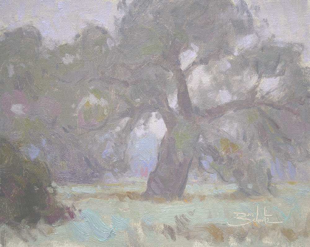 "Trees in Fog" by Dan Schultz, Image 1.