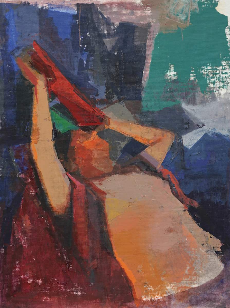 Model Holding a Scarf by Amy Scherer, Image 16.