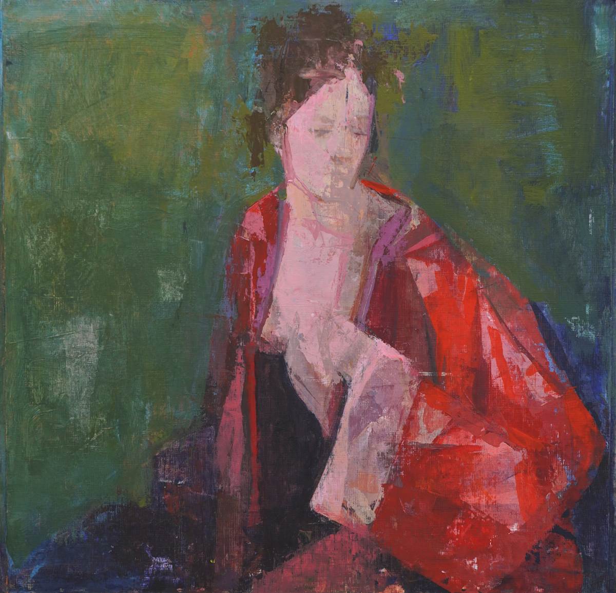 SH in Red Robe by Amy Scherer, Image 1.