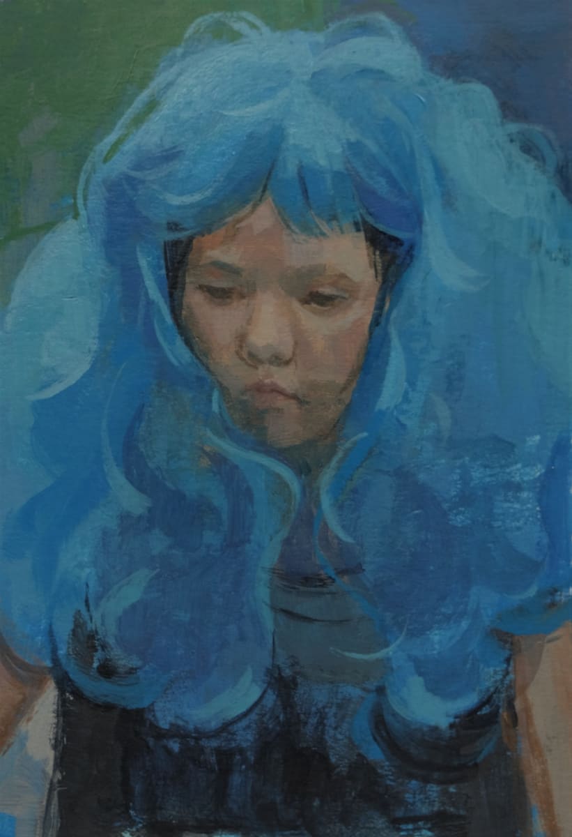 Blue Wig by amy scherer 