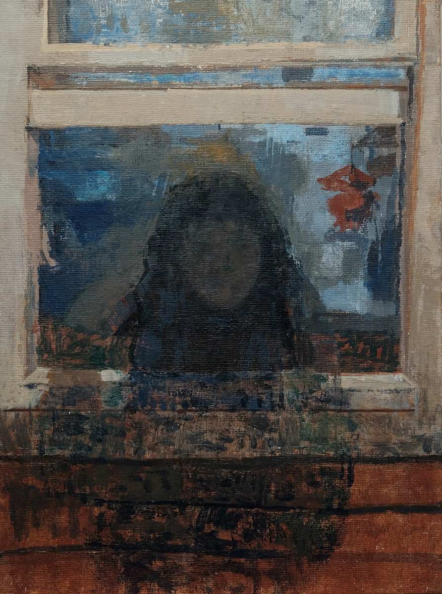 M at the Window by Amy Scherer 