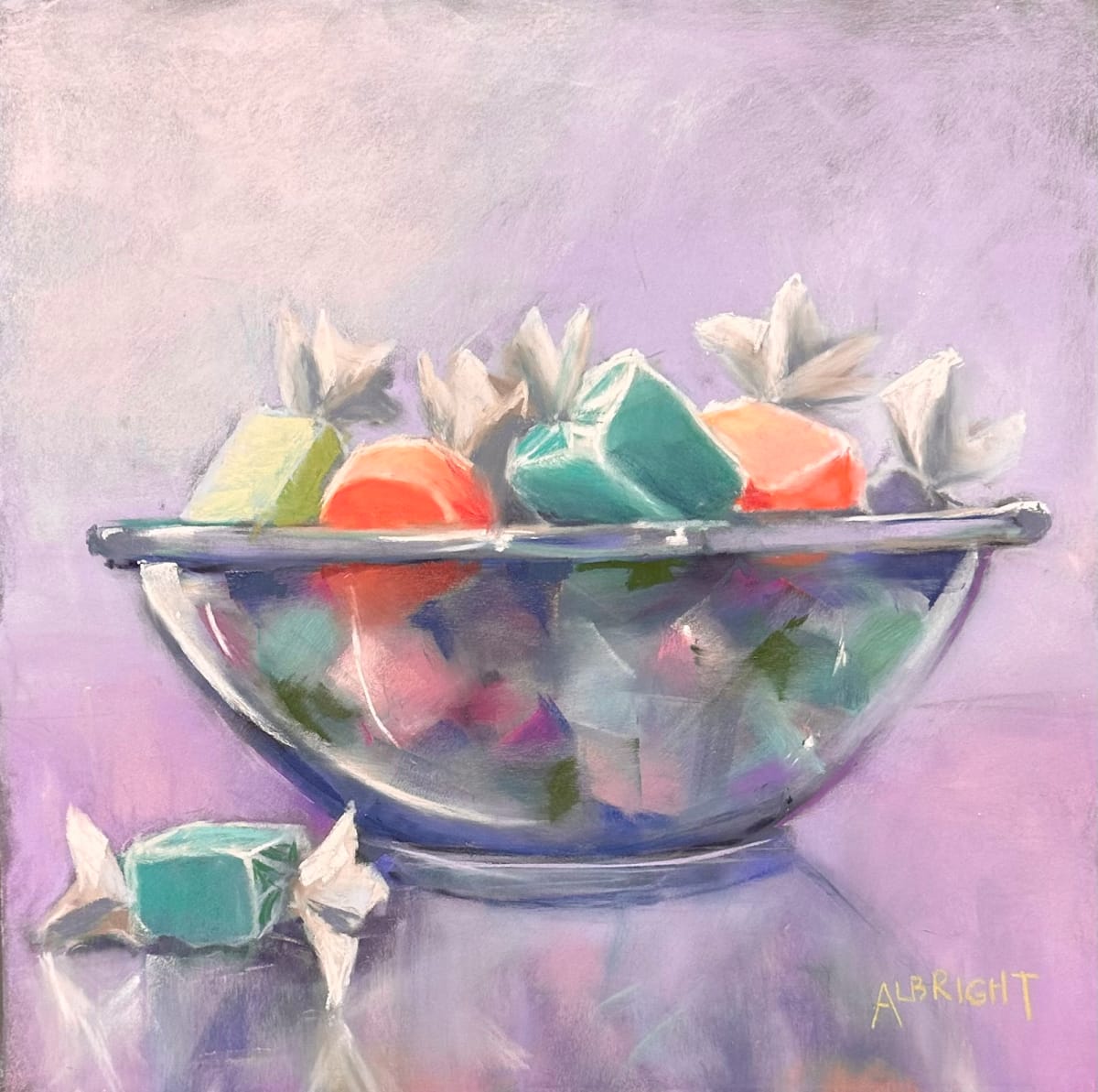 Bowl of Taffy by Judy Albright 