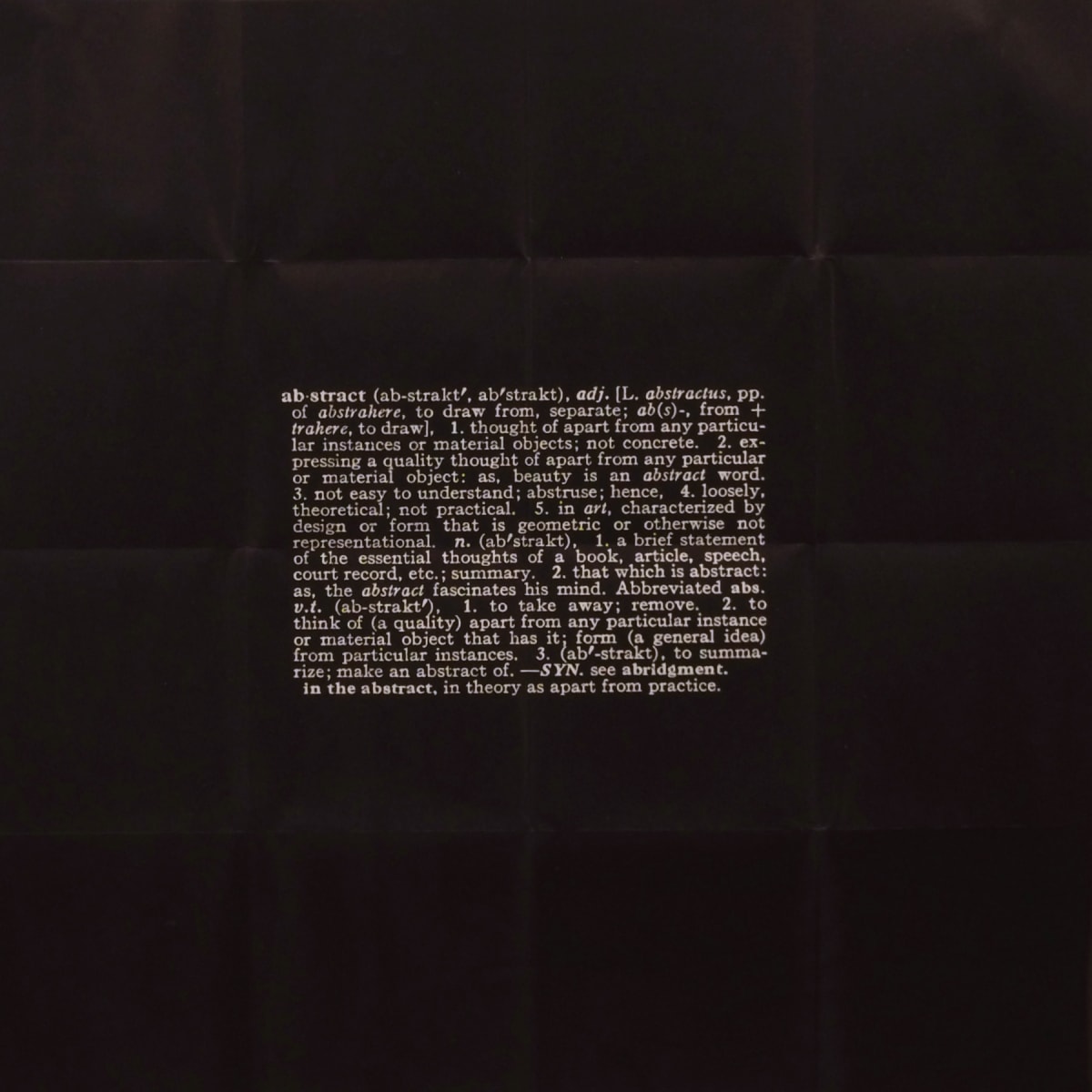 No Title by Joseph Kosuth 