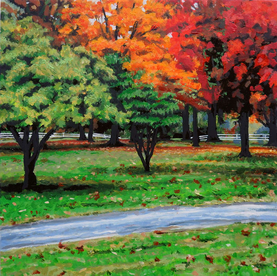 Autumn Meadow by Fletcher Hayes  Image: It is that magical window of time when the trees vividly declare the change of seasons, reminding us to prepare ourselves for colder months ahead.