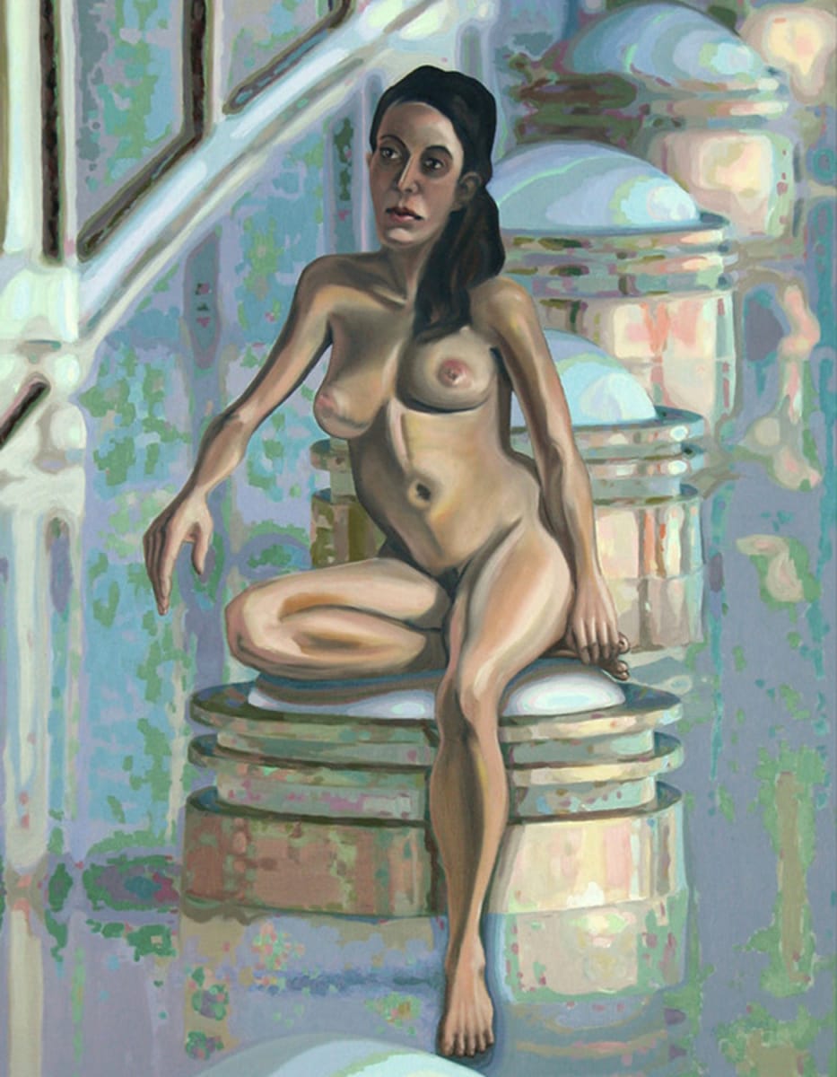 Poolside Reception for Her Royal Highness by Fletcher Hayes 
