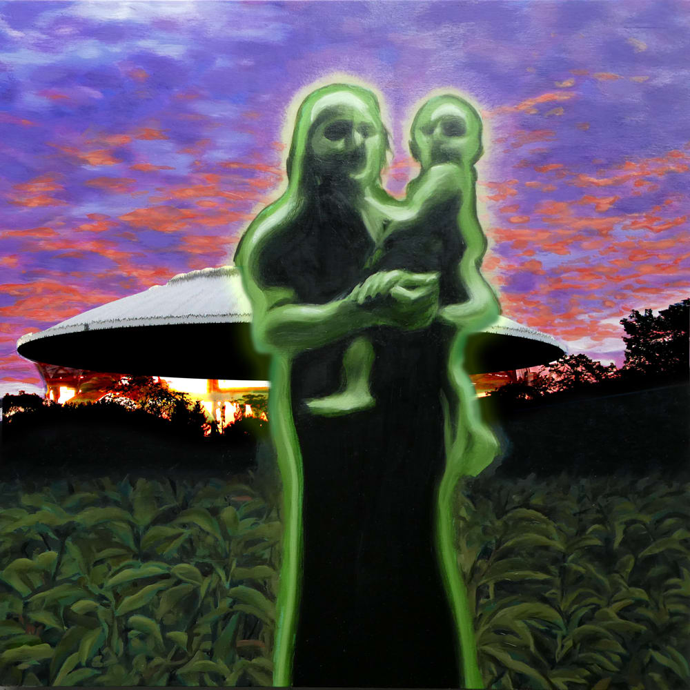 The Arrival by Fletcher Hayes  Image: The settlers came from afar seeking health and happiness in a new land