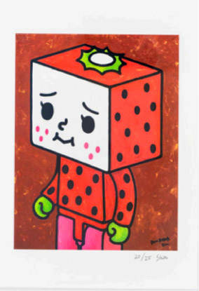 Strawberry To-Fu Kubrick by DEVILROBOTS, Image 2.