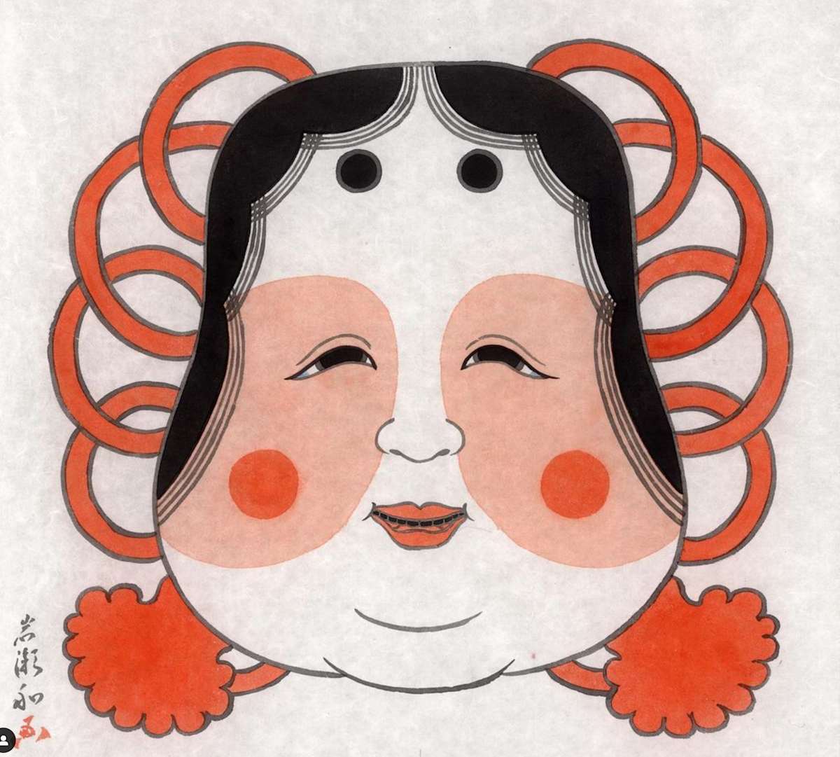 阿亀図 Otafuku by Shisamu Iwase 