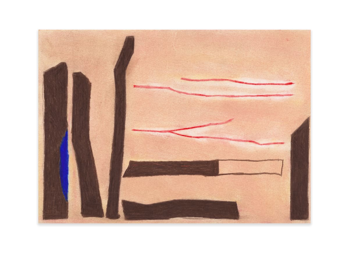 Cusa Drawing - Improvisational site by Patrick Michael Fitzgerald  Image: Cusa Drawing - Improvisational site, 2024, colour pencil and soft pastel on paper, 21 x 29.5 cm.