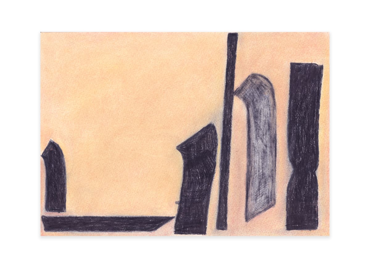 Cusa Drawing - Fondo by Patrick Michael Fitzgerald  Image: Cusa Drawing - Fondo, 2024, colour pencil and soft pastel on paper, 21 x 29.5 cm.